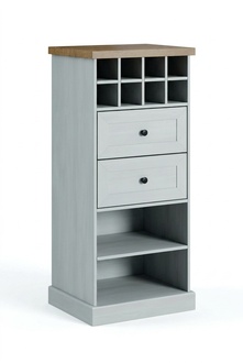 Landhaus Weiss Schrank Kommode Lowboard Anrichte Holz Buffet Kommoden Sideboard