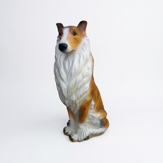 Langhaarcollie Hund Deko Figur Statue Skulptur 90cm Figuren Statuen Skulpturen