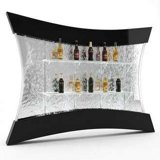 LED Regal Bar Wasser Wand Säule Beleuchtete Wasserwände Bar Theke Regal Möbel