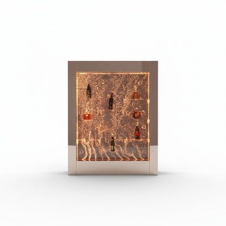 LED Wasser Wand Regal Bar Einrichtung Ausgefallene Regale Schrank Glas Wände