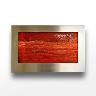 LED Wasserwand Designer Wasser Säulen Wasserfall Bild Rahmen 90x60 Water Wall