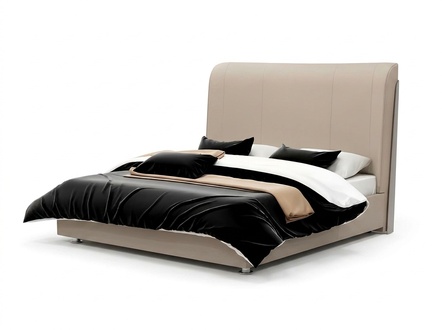 Leder Bett Polster Design Doppel Hotel Betten Schlaf Zimmer Ehe 180x200 cm Luxus