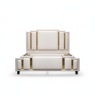 Leder Bett Polster Design Luxus Doppel Hotel Schlaf Zimmer Betten