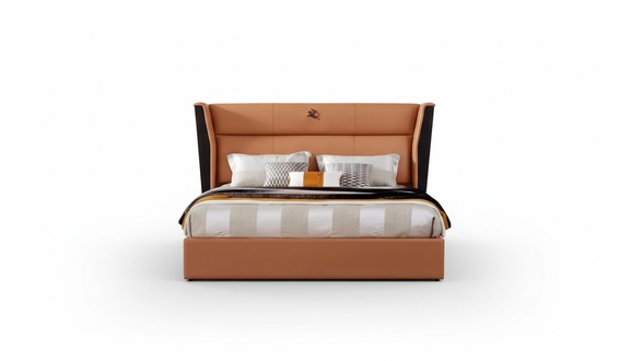Leder Bett Schlafzimmer Möbel Design Gruppe 3tlg. Set 2x Nachttische Betten Neu