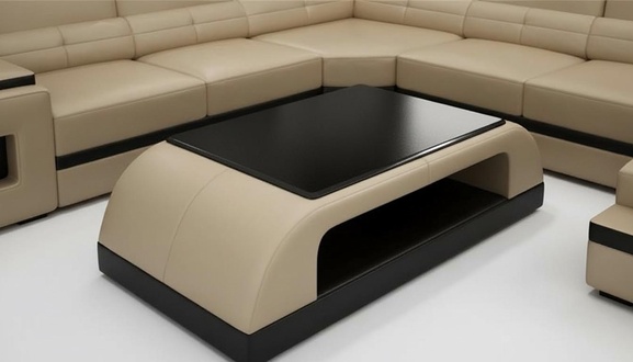 Leder Couchtisch Moderner Tisch Moderner Glastisch Design Tische Glas Wohnzimmer