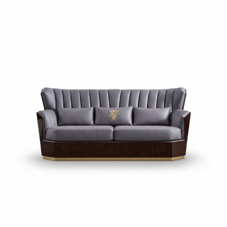 Leder Sofa 3 Sitzer Sofa Polster Sofas Design Luxus Couch Möbel Dreisitzer Neu