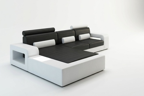 LEDER *MOD H2209 BETA* ECKCOUCH GARNITUR LEDERCOUCH NEU SOFA GARNITUR ECKSOFA