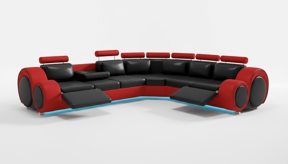 Leder Sofa Xxl Relax Design Sofas Ledercouch Wohnlandschaft Eck couch