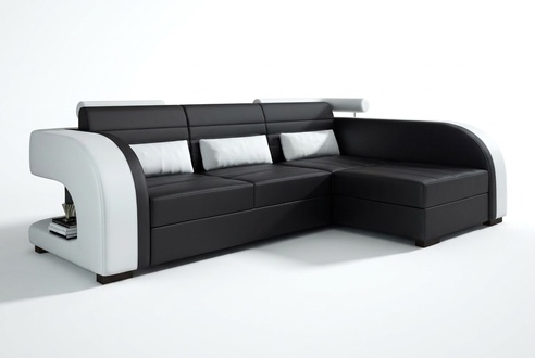 Leder Sofa Polster Couch Ecksofa Wohnlandschaft Polsterecke Couch Sofa Bergamo