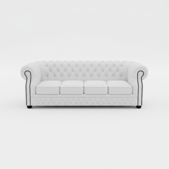 LEDERSOFA CHESTERFIELD 4-SITZER ENGLAND SOFA LEDER GARNITUR NEU DESIGN