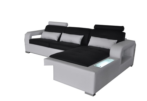Ledersofa Couch Wohnlandschaft Eck Garnitur Design Modern Sofa L-Form L6008 Neu