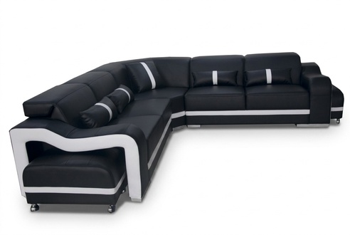 Ledersofa Couch Wohnlandschaft Garnitur Design Modern Ecke Sofa L-Form +USB Neu