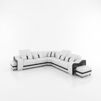 Ledersofa Design Sofa Ecksofa L Form Modernes Ecksofa Polster Wohnzimmer Möbel