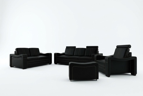 LEDERSOFA 3+2+1 SOFA COUCH GARNITUR POLSTERGARNITUR DESIGN SOFA SOFAGARNITUR NEW