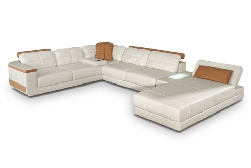 Ledersofa Maßfertigung Ecksofa Couch Polster Sitz Garnitur Wohnlandschaft Neu