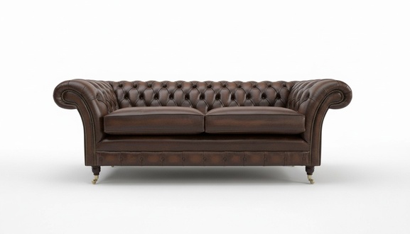 Ledersofa Sofa Couch Garnitur Couchen Chesterfield Leder Polster 3 Sitzer