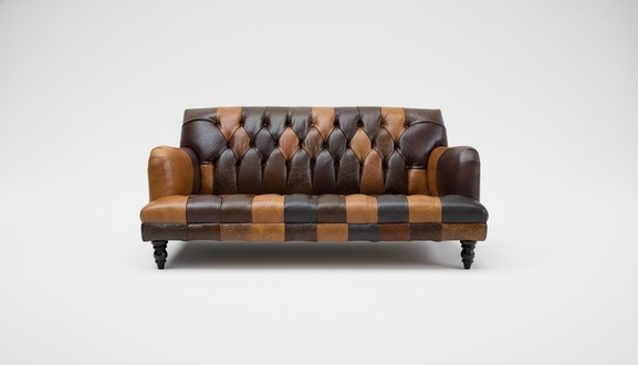 Ledersofa Sofa Couch Garnitur 3 Sitzer Sofas Couchen Chesterfield Leder