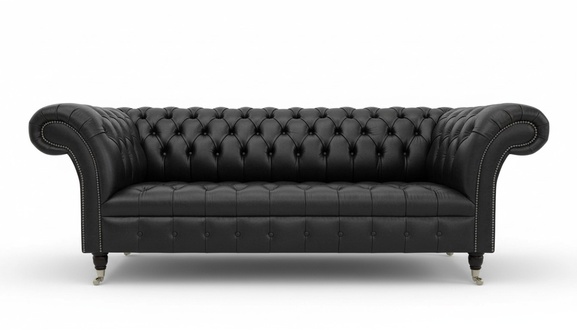 Ledersofa Sofa Couch Garnitur 3 Sitzer Sofas Couchen Chesterfield Leder