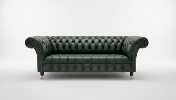 Ledersofa Sofa Couch Polster Garnitur 3 Sitzer Sofas Couchen Chesterfield