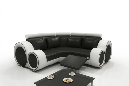 LEDERSOFA WOHNLANDSCHAFT COUCH DESIGN ECKSOFA BERLIN SOFA GARNITUR POLSTER