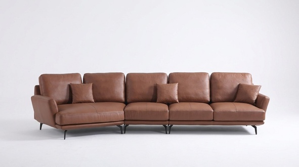 Ledersofa Wohnlandschaft Ecksofa L-Form Ecke Set Garnitur Modern Sofa Polster