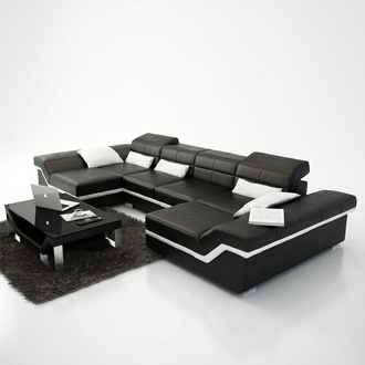 big couch ledergarnitur polster neu ledersofa xxl sofa ecksofa wohnlandschaft !