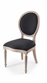 Lehnstuhl Stuhl Polsterstuhl Moderne Design Textil Schwarz Esszimmer Luxus Möbel
