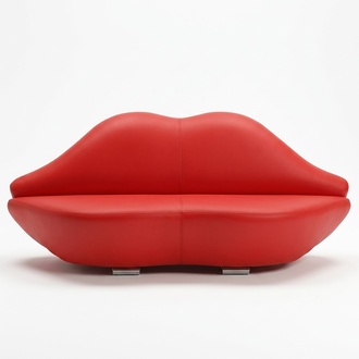 Lippen Sofa 2 Sitz Polster Modern Relax Sitz Luxus Möbel Sofas Couch Zweisitzer