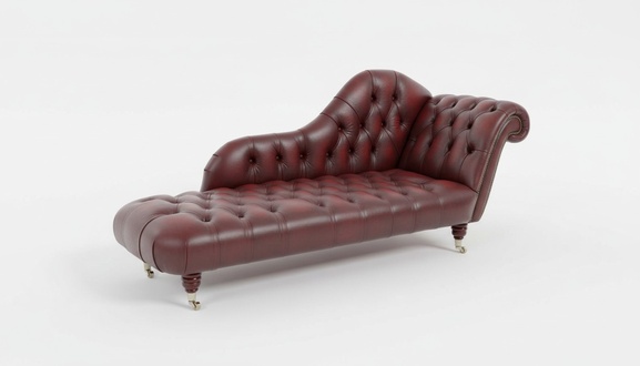 Lounge Club Chesterfield Sofa Liege 2 Sitzer Polster Liegen Chaiselongues