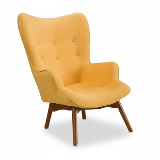 Lounge Sessel Textil Lounge Design Sesel Komfortsessel Orange Relaxsessel