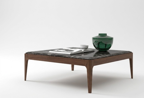 Loungetisch Toros Schwarzer Marmor Couchtisch Kaffeetischen Moderner Stil