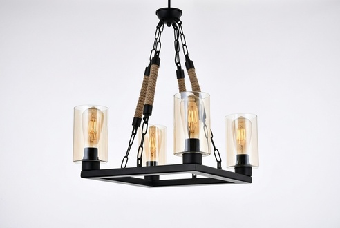 Lüster Deckenleuchter Kronleuchter Deckenlampe Lampen Glas Schwarz