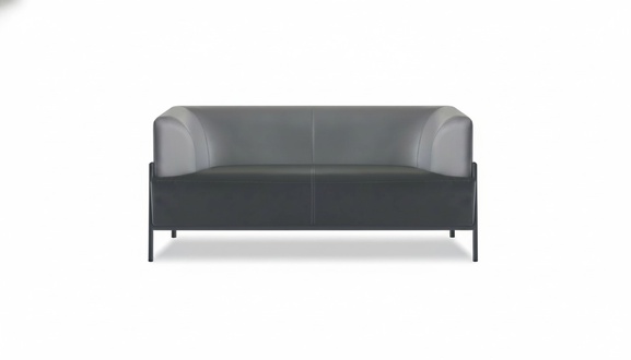 Luxuriöser Zweisitzer Designer Arbeitszimmer Leder 2-Sitzer Sitzmöbel