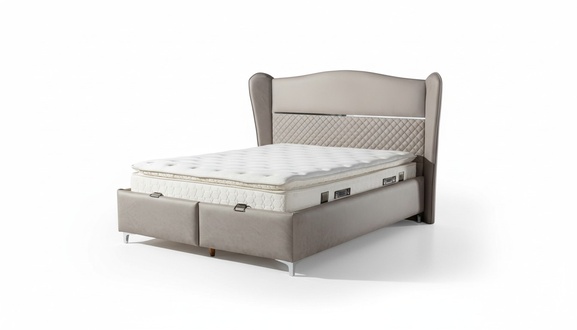 Luxuriöses Boxspringbett Elegantes Design für höchsten Komfort stilvolles Wohnen