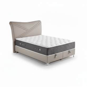 Luxuriöses Boxspringbett Stilvolles Design für höchsten Komfort elegante Akzente