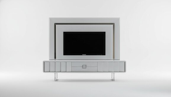 Luxus WohnWand Wohnzimmer TV Rahmen RTV Wände Schrank Modern