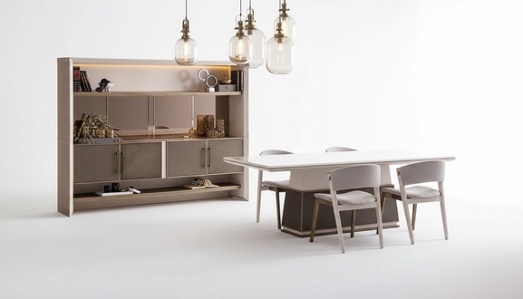 Luxus 6tlg Esszimmer Set Esstisch 4x Stühle Sideboard 6tlg. Set Design