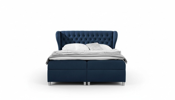 Luxus Boxspringbett Schlafzimmer Bett Polsterbett Modern 160x200cm Holz