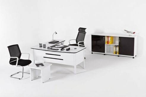 Luxus Büro Set Arbeitszimmermöbel Eckschreibtische Office Möbel Holz