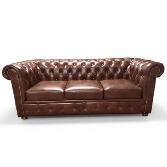 Luxus Chesterfield Sofa 3 Sitzer Couchen Lounge Sofas Couch 230cm Stoff