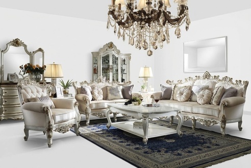 Luxus Chesterfield Sofagarnitur 3+2+1 Sitzer mit Couchtisch Möbel Couch Sofa Neu