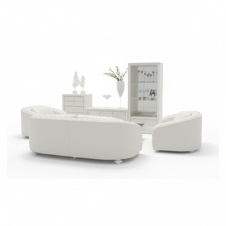 Luxus Chesterfield Sofagarnitur 3+2+1 Ledersofa Sofa Couch Polster Sitz Garnitur