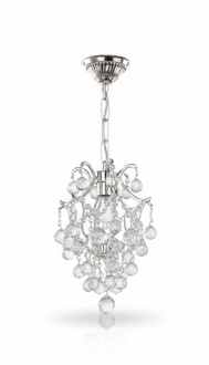 Luxus Deckenleuchter Lüster Kronleuchter Deckenlampe Kristall Silber