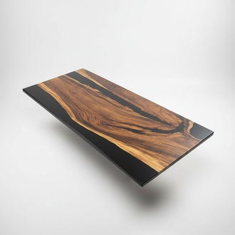 Luxus Design Epoxidharz Esstisch River Tisch Echtes Holz Massiv Tische 220x95