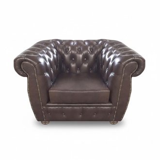 Luxus Design Sessel Braun Polstermöbel Sitz Möbel Polstermöbel Chesterfield