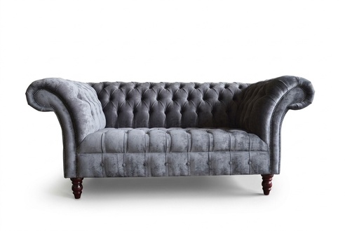 Luxus Design Sofa 2 Sessel Couch Polster Klassische Textil Sofas Chesterfield