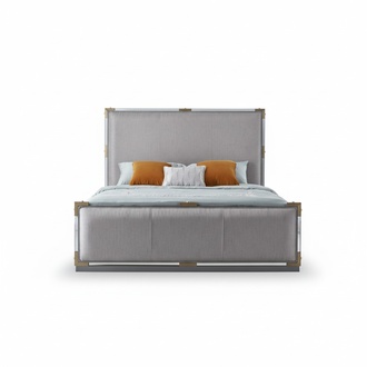 Luxus Designer Schlafzimmer Bett Doppel Betten Hotel 180x200 Italienische möbel