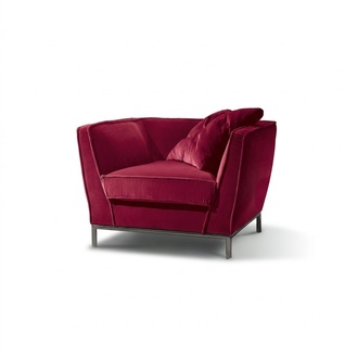 Luxus Einsitzer Sessel Rot Polster Relax Design Italienische Möbel Prianera Neu
