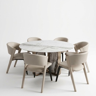 Luxus Esszimmer set Esstisch 6x Stühle Esszimmergruppe Design Essgruppe Neu