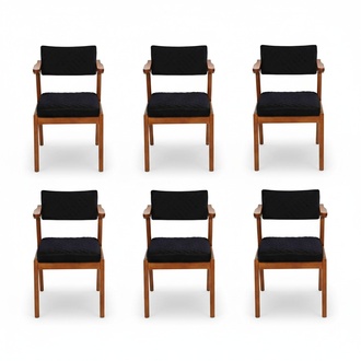 Luxus Esszimmer Stuhl Modern Holz Möbel 6x Stühle Schwarz Design Einrichtung